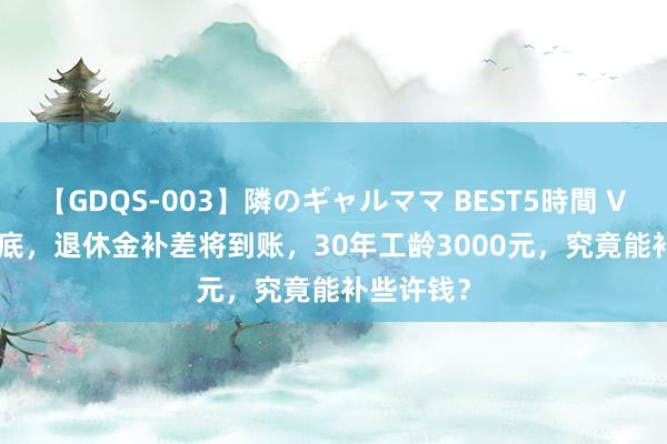 【GDQS-003】隣のギャルママ BEST5時間 Vol.2 7月底，退休金补差将到账，30年工龄3000元，究竟能补些许钱？