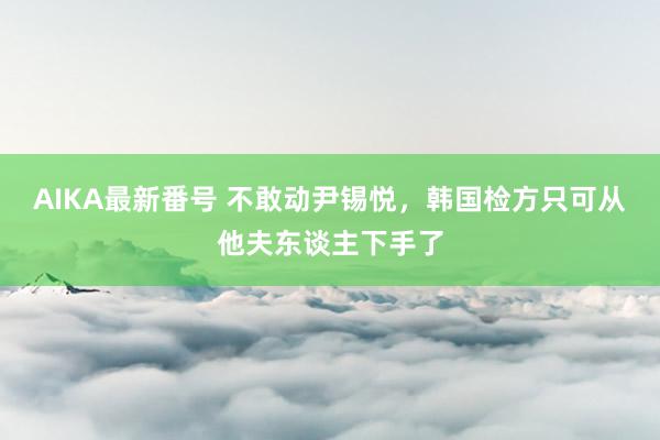 AIKA最新番号 不敢动尹锡悦，韩国检方只可从他夫东谈主下手了