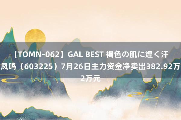 【TOMN-062】GAL BEST 褐色の肌に煌く汗 新凤鸣（603225）7月26日主力资金净卖出382.92万元