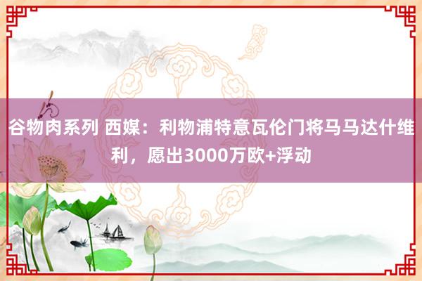 谷物肉系列 西媒：利物浦特意瓦伦门将马马达什维利，愿出3000万欧+浮动