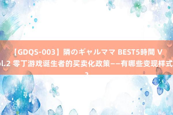 【GDQS-003】隣のギャルママ BEST5時間 Vol.2 零丁游戏诞生者的买卖化政策——有哪些变现样式？