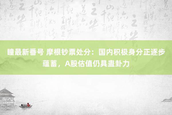 瞳最新番号 摩根钞票处分：国内积极身分正逐步蕴蓄，A股估值仍具蛊卦力