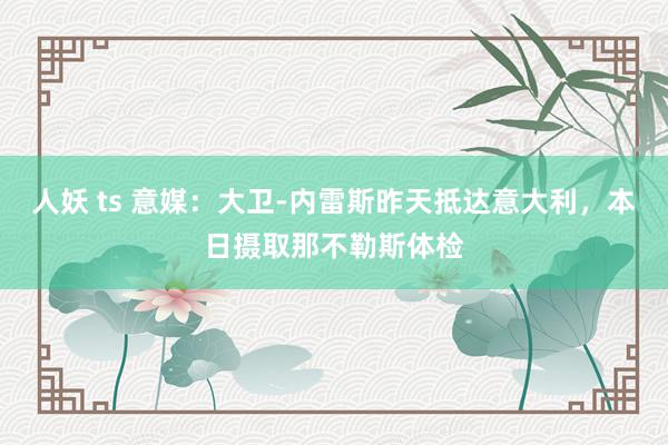 人妖 ts 意媒：大卫-内雷斯昨天抵达意大利，本日摄取那不勒斯体检